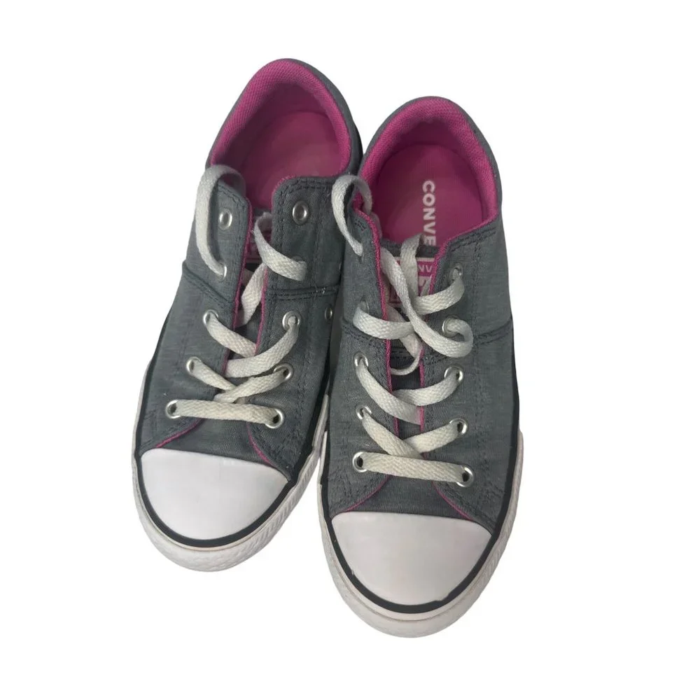 Converse Size 2.5 Gray with Pink Interior‎ Chuck Taylor